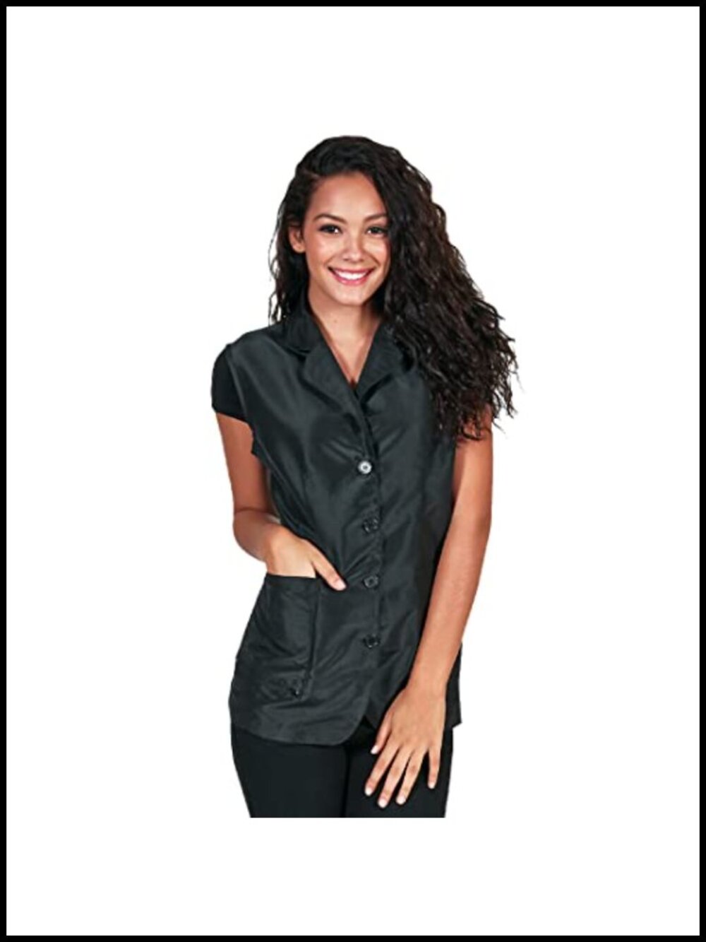 Salon Stylist Vest Breathable Mesh Back Professional Workwear